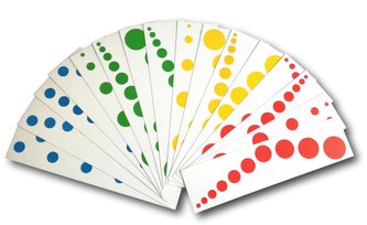 Karty k Barevným válečkům bez úchytů