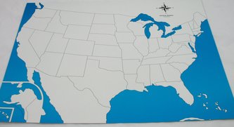 Kontrolní mapa - USA Nová - bez popisků