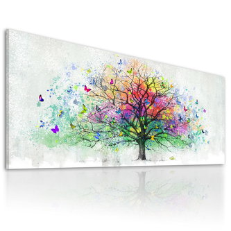 Obraz na plátně BUTTERFLY TREE B 120x50 cm Ludesign