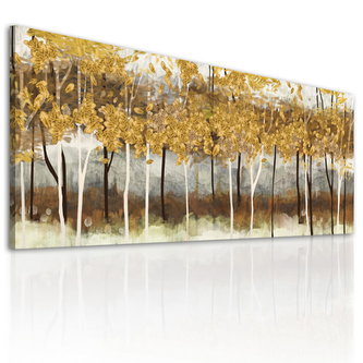 Obraz na plátně PODZIMNÍ LES A 120x50 cm Ludesign