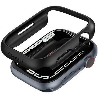 Spigen Thin Fit pouzdro Apple Watch 7 45mm černé