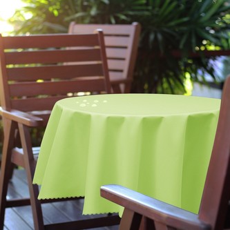 Venkovní kulatý ubrus GARDEN pistáciová, O 150 cm Mybesthome