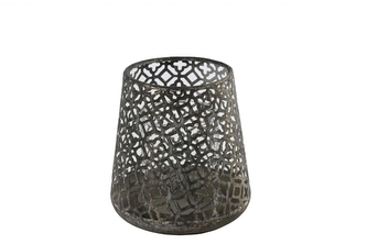 Kovový svícen Bibian bronze 11,5x10,5 cm