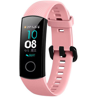 Tactical silikonový řemínek Honor Band 5 růžový