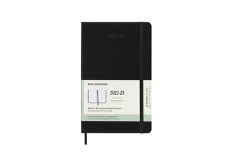 Moleskine Horizontální diář 2022-2023 tvrdý černý L