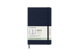 Moleskine Plánovací zápisník 2022-2023  tvrdý modrý L