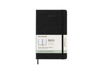 Moleskine Plánovací zápisník 2022-2023 tvrdý černý L