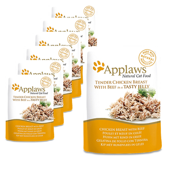 Applaws kapsička Cat Jelly Kuřecí prsa s hovězím 16x70g Applaws kapsička Cat Jelly Kuřecí prsa s hovězím 16x70g