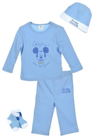 4 - DÍLNÁ NOVOROZENECKÁ SOUPRAVA MICKEY box - velikost 0-3 m.