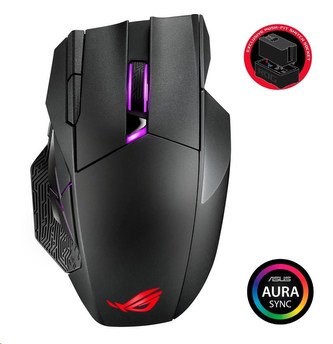 ASUS myš ROG SPATHA X (P707), bezdrátová, černá ASUS myš ROG SPATHA X (P707), bezdrátová, černá