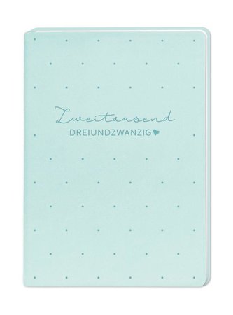 Terminplaner Lederlook A6 "Mint" 2023