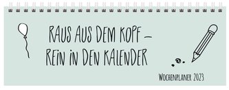 Tischquerkalender Mint 2023