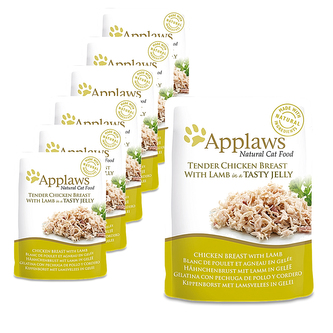 Applaws kapsička Cat Jelly Kuřecí prsa s jehněčím 16x70g
