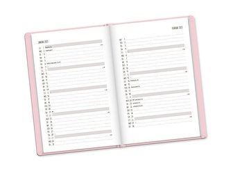 Terminplaner Lederlook A6 "Rosa" 2023