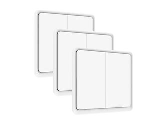 Smart sada vypínačů osvětlení IMMAX NEO 07513C 2-tlačítkový WiFi Tuya