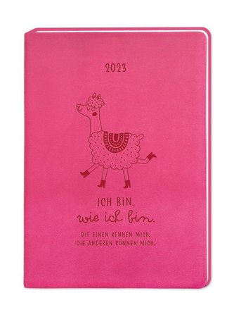 Terminplaner Lederlook A6 "Pink" 2023