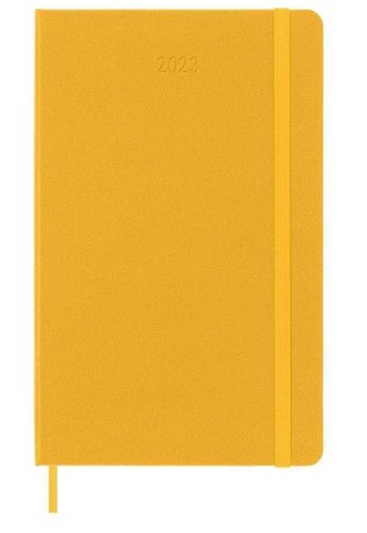 Moleskine Plánovací zápisník 2023 tvrdý oranžový L