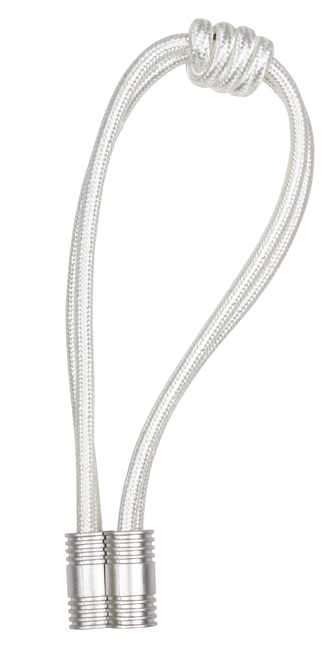 Dekorační ozdobná šňůra na závěsy s magnetem ARLEY, bílá 50 cm Mybesthome