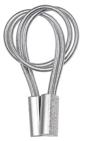 Dekorační ozdobná šňůra na závěsy s magnetem LEWONA stříbrná 40 cm Mybesthome