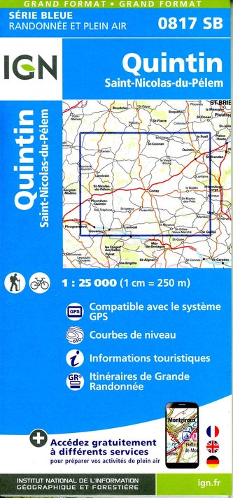 Quintin St-Nicolas-du-Pelem 1:25 000