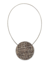 Dekorační ozdobná spona na závěsy s magnetem CONTE, hnědá, O 3,5 cm Mybesthome