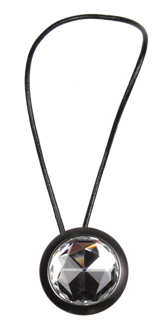 Dekorační ozdobná spona na závěsy s magnetem YURI antracit O 5 cm Mybesthome