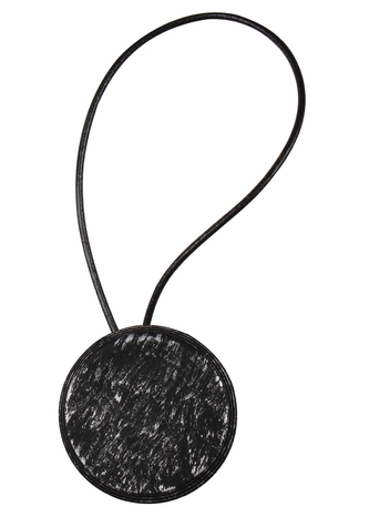 Dekorační ozdobná spona na závěsy s magnetem DORKA černá/stříbrná O 6 cm Mybesthome