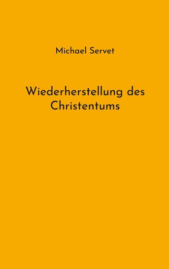 Wiederherstellung des Christentums