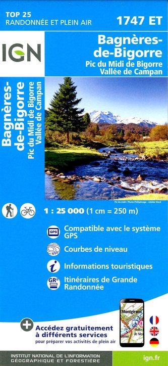 Bagneres Bigorre  Pic du Midi de Bigor 1:25 000 Bagneres Bigorre  Pic du Midi de Bigor 1:25 000