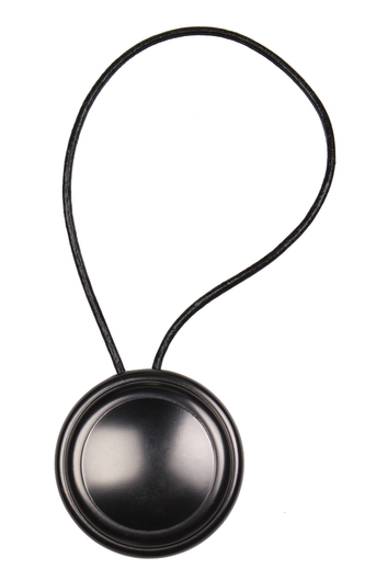 Dekorační ozdobná spona na závěsy s magnetem ATLAS  antracitová O 6 cm Mybesthome