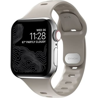 Nomad Sport Slim Strap S/M Apple Watch 7 41/40/38mm hnědý