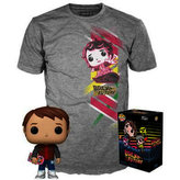 Funko POP & Tee: Back to the Future - Marty w/Hoverboard (velikost M)