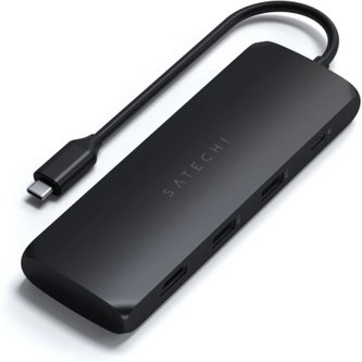 Satechi Aluminium USB-C Hybrid Multiport adapter (SSD Enclosure, HDMI 4K, 2 x USB-A 3.1 Gen 2 up to