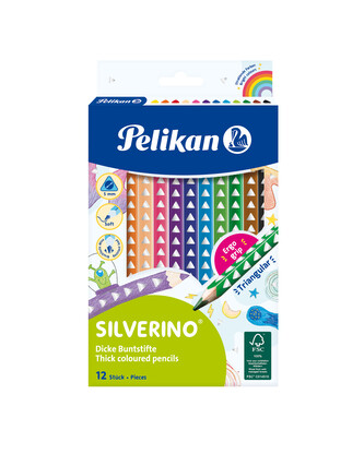 Pelikan - Pastelky Silverino silné 12ks