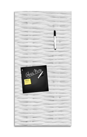 Skleněná tabule na poznámky WICKER 30x60 cm Styler