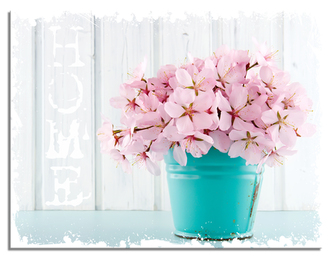 Obraz na plátně PINK HOME 32x42 cm Styler