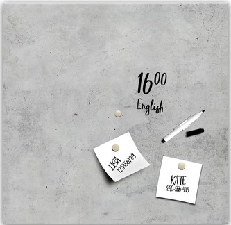 Magnetická tabule CONCRETE 30x30 cm Styler