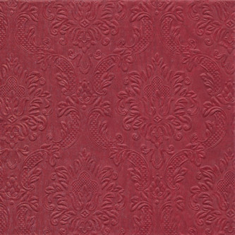 Papírové party ubrousky květy bordó 20 ks