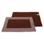 HOME ELEMENTS Prostírání s obrubou 30x50 cm,čokoládová + režná z recyklované bavlny