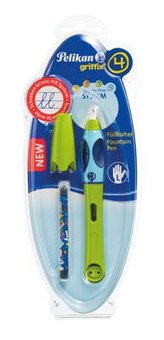 Pelikan - Bombičkové pero pro leváky, zelené