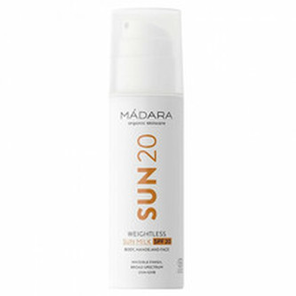 MÁDARA Lehké opalovací mléko Sun 20 (Weightless Sun Milk SPF 20) 150 ml unisex