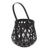 Bambusová lucerna se sklem - zelená, 0/6