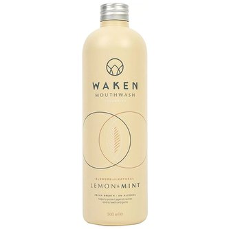 Waken veganská ústní voda Lemon & Mint 500ml
