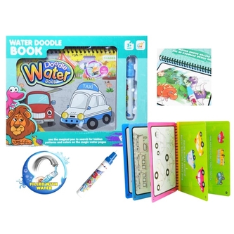 Malování vodou - knížka auta