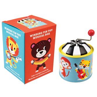 Rex London hrací skříňka s motivem zvířátek hudebníků