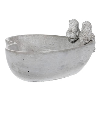 Pítko betonové pro ptáčky SRDCE 18 cm