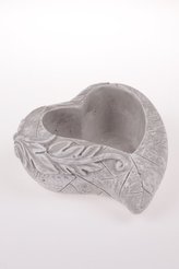 Betonový obal na květináč - srdce, 0/6