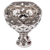 Porcelánový svícen - postříbřeno, 0/6