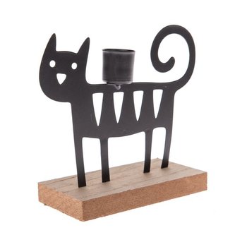 Kovový svícen - kočka, 4/48