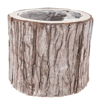 Dřevěný obal na květináč s PVC, 0/40